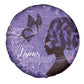 Lupus Awareness Afro Girl - Proud Survivor Spare Tire Cover Ankara Pattern