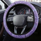 Lupus Awareness Afro Girl - Proud Survivor Steering Wheel Cover Ankara Pattern