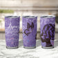Lupus Awareness Afro Girl - Proud Survivor Tumbler Cup Ankara Pattern
