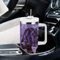 Lupus Awareness Afro Girl - Proud Survivor Tumbler With Handle Ankara Pattern