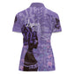 Lupus Awareness Afro Girl - Proud Survivor Women Polo Shirt Ankara Pattern