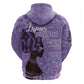 Lupus Awareness Afro Girl - Proud Survivor Zip Hoodie Ankara Pattern