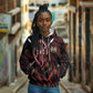 Kenya Personalized Lion Hoodie Stylized Maasai Shield - African Pride