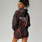 Kenya Personalized Lion Hoodie Dress Stylized Maasai Shield - African Pride
