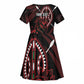 Kenya Personalized Lion Kid Short Sleeve Dress Stylized Maasai Shield - African Pride