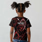 Kenya Personalized Lion Kid T shirt Stylized Maasai Shield - African Pride