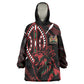 Kenya Personalized Lion Kid Wearable Blanket Hoodie Stylized Maasai Shield - African Pride