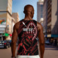 Kenya Personalized Lion Men Tank Top Stylized Maasai Shield - African Pride