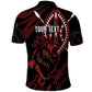 Kenya Personalized Lion Polo Shirt Stylized Maasai Shield - African Pride