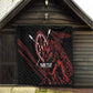 Kenya Personalized Lion Quilt Stylized Maasai Shield - African Pride