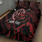 Kenya Personalized Lion Quilt Bed Set Stylized Maasai Shield - African Pride