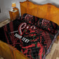 Kenya Personalized Lion Quilt Bed Set Stylized Maasai Shield - African Pride