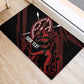Kenya Personalized Lion Rubber Doormat Stylized Maasai Shield - African Pride