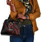 Kenya Personalized Lion Shoulder Handbag Stylized Maasai Shield - African Pride