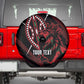 Kenya Personalized Lion Spare Tire Cover Stylized Maasai Shield - African Pride