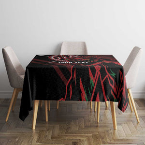 Kenya Personalized Lion Tablecloth Stylized Maasai Shield - African Pride