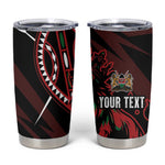 Kenya Personalized Lion Tumbler Cup Stylized Maasai Shield - African Pride