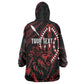 Kenya Personalized Lion Wearable Blanket Hoodie Stylized Maasai Shield - African Pride