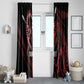 Kenya Personalized Lion Window Curtain Stylized Maasai Shield - African Pride