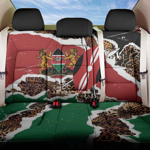 Kenya Back Car Seat Cover Mix Animal Skin Pattern Grunge Style - African Pride