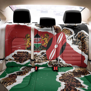 Kenya Back Car Seat Cover Mix Animal Skin Pattern Grunge Style - African Pride