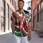 Kenya Baseball Jersey Mix Animal Skin Pattern Grunge Style - African Pride