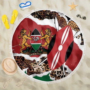 Kenya Beach Blanket Mix Animal Skin Pattern Grunge Style - African Pride
