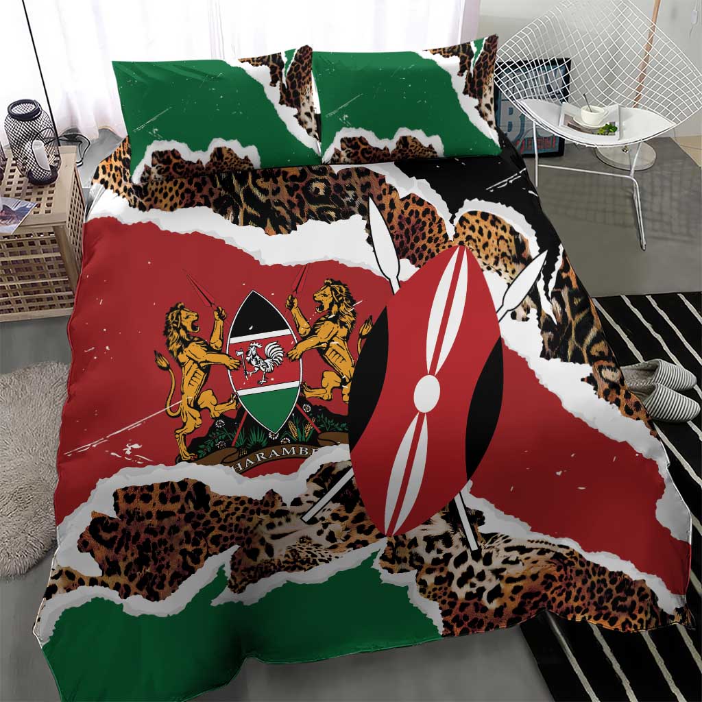 Kenya Bedding Set Mix Animal Skin Pattern Grunge Style - African Pride