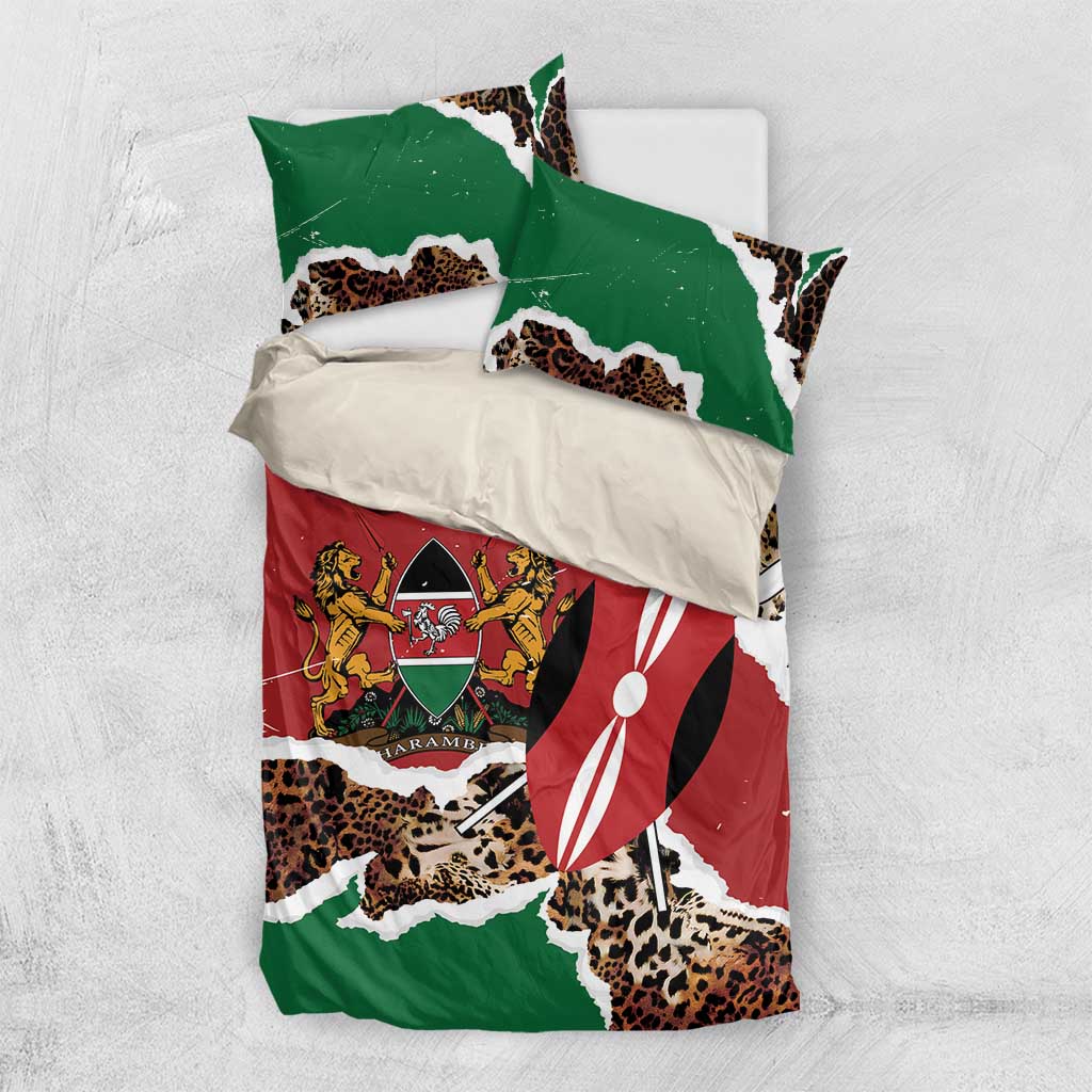 Kenya Bedding Set Mix Animal Skin Pattern Grunge Style - African Pride