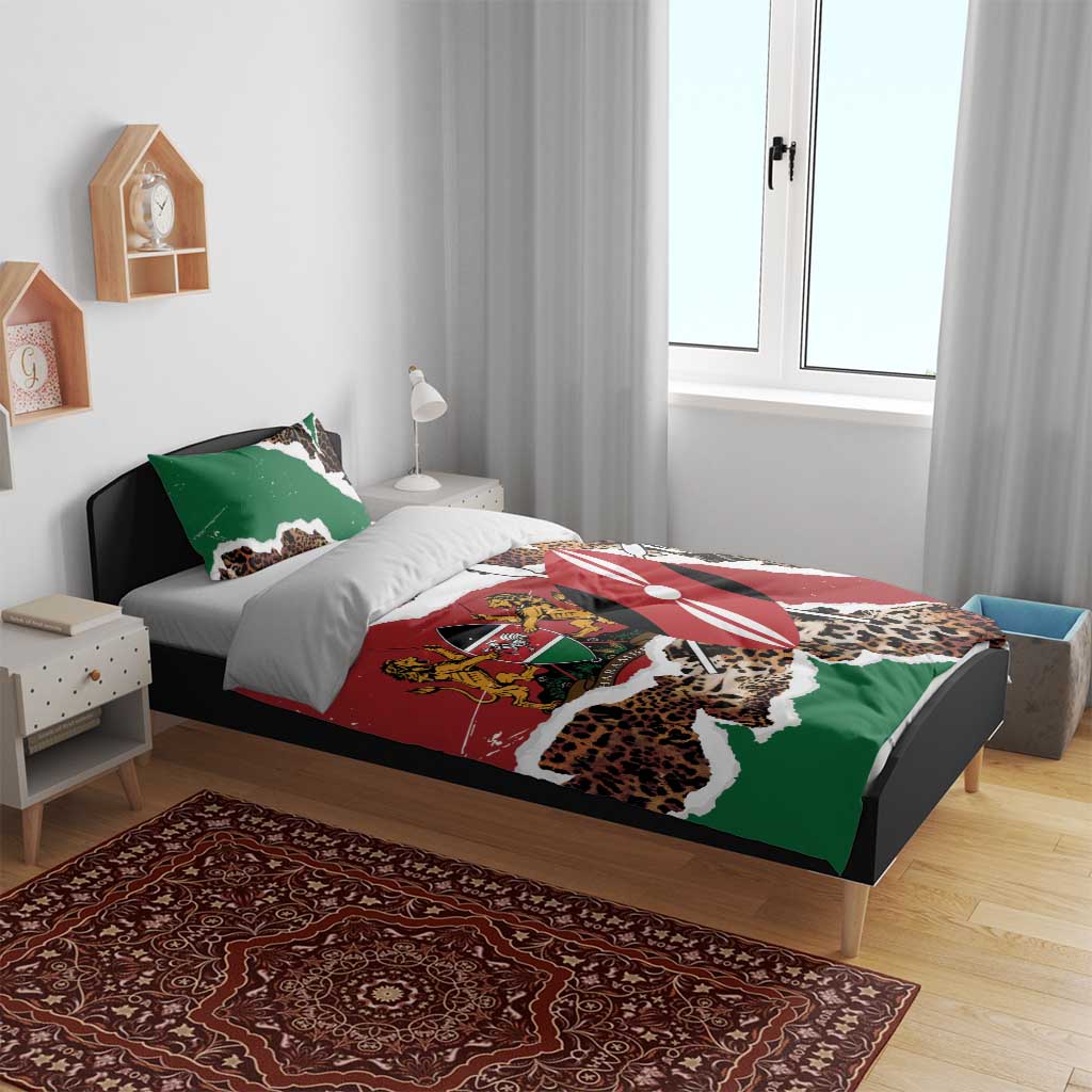 Kenya Bedding Set Mix Animal Skin Pattern Grunge Style - African Pride