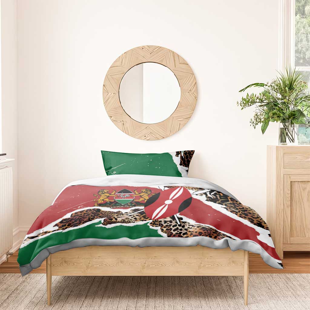 Kenya Bedding Set Mix Animal Skin Pattern Grunge Style - African Pride
