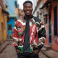 Kenya Bomber Jacket Mix Animal Skin Pattern Grunge Style - African Pride