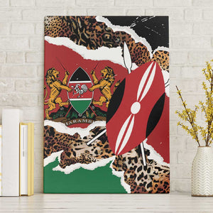 Kenya Canvas Wall Art Mix Animal Skin Pattern Grunge Style - African Pride