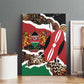 Kenya Canvas Wall Art Mix Animal Skin Pattern Grunge Style - African Pride
