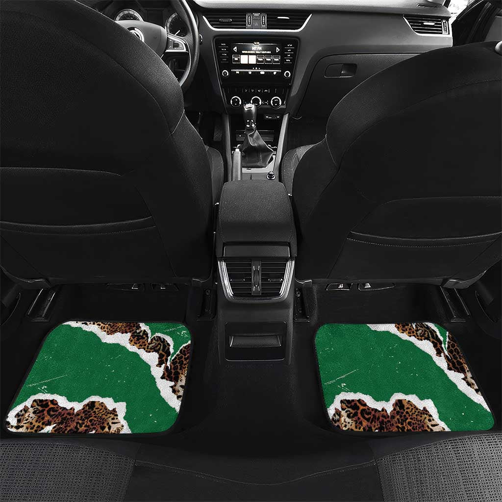 Kenya Car Mats Mix Animal Skin Pattern Grunge Style - African Pride