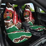 Kenya Car Seat Cover Mix Animal Skin Pattern Grunge Style - African Pride