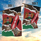 Kenya Garden Flag Mix Animal Skin Pattern Grunge Style - African Pride