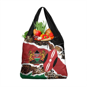 Kenya Grocery Bag Mix Animal Skin Pattern Grunge Style - African Pride