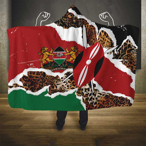 Kenya Hooded Blanket Mix Animal Skin Pattern Grunge Style - African Pride