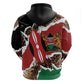 Kenya Hoodie Mix Animal Skin Pattern Grunge Style - African Pride