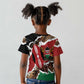 Kenya Kid T shirt Mix Animal Skin Pattern Grunge Style - African Pride