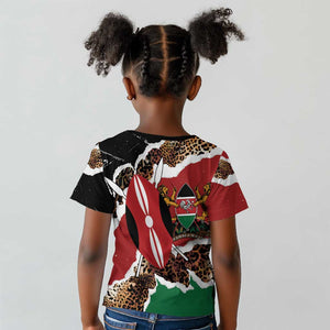 Kenya Kid T shirt Mix Animal Skin Pattern Grunge Style - African Pride
