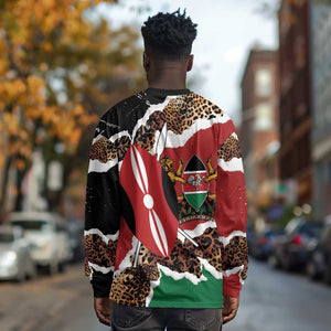 Kenya Long Sleeve Shirt Mix Animal Skin Pattern Grunge Style - African Pride