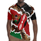 Kenya Rugby Jersey Mix Animal Skin Pattern Grunge Style - African Pride