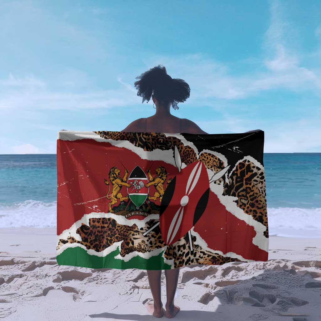 Kenya Sarong Mix Animal Skin Pattern Grunge Style - African Pride