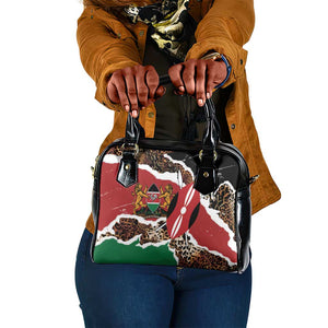 Kenya Shoulder Handbag Mix Animal Skin Pattern Grunge Style - African Pride