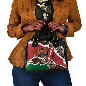 Kenya Shoulder Handbag Mix Animal Skin Pattern Grunge Style - African Pride