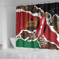 Kenya Shower Curtain Mix Animal Skin Pattern Grunge Style - African Pride