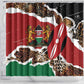 Kenya Shower Curtain Mix Animal Skin Pattern Grunge Style - African Pride