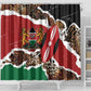 Kenya Shower Curtain Mix Animal Skin Pattern Grunge Style - African Pride